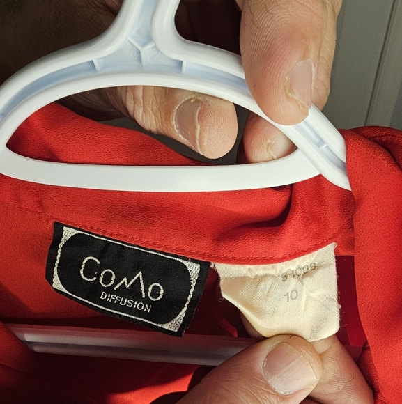 Women's Red Blouse - Picture 3 of 3